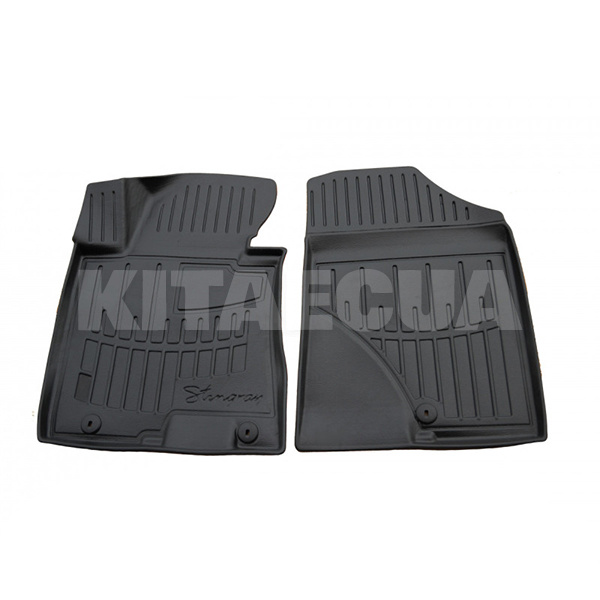 Резиновые коврики передние KIA Ceed II (2012-2018) HK клипсы Stingray (5010042)