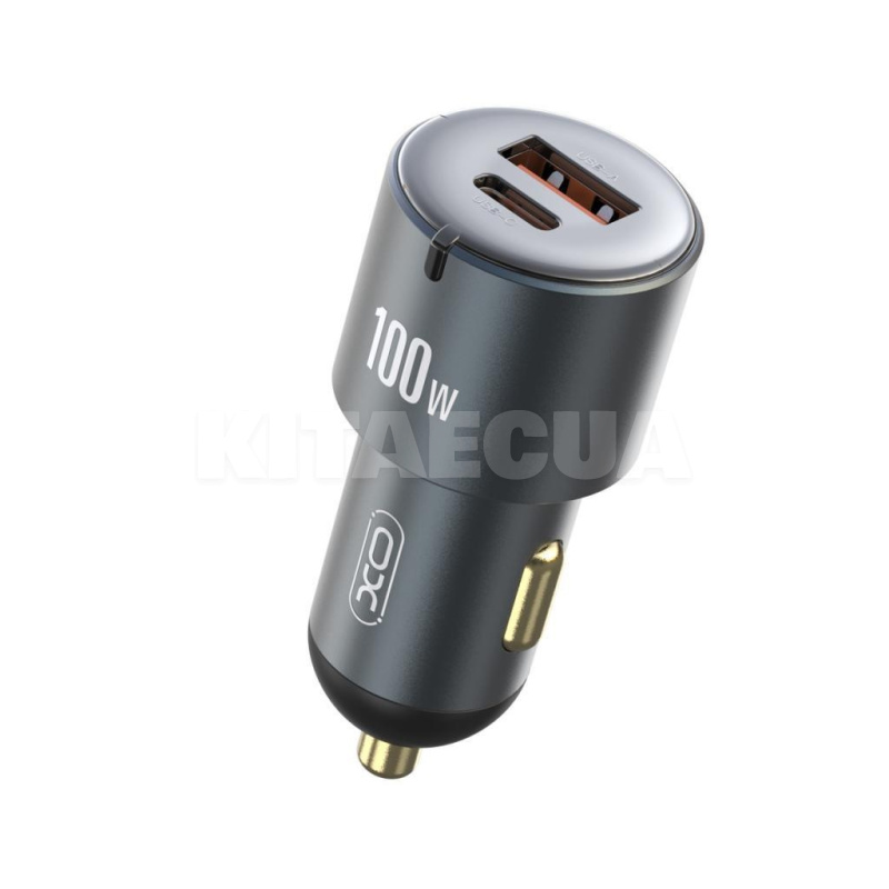 автомобільний зарядний пристрій USB+Type-C 3А XO (XO-CC47-BK)