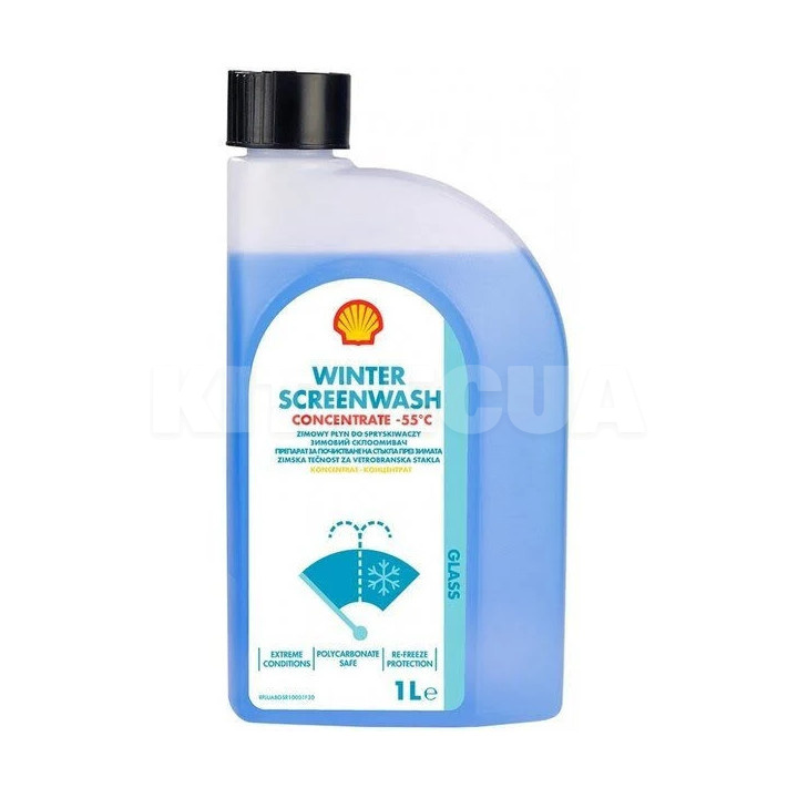 Омыватель зимний Winter Screenwash -55C концетрат 1л SHELL (AS11E)