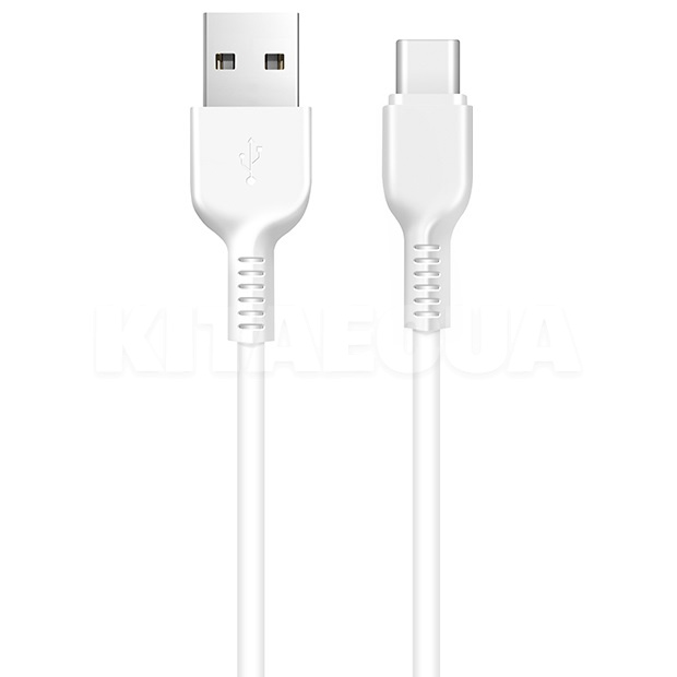 Кабель USB Type-C 3A X13 1м білий HOCO (6957531061199)
