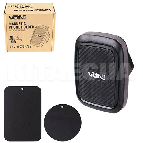 Тримач автомобільний магніт без кронштейна VOIN (UHV-4007BK/GY)