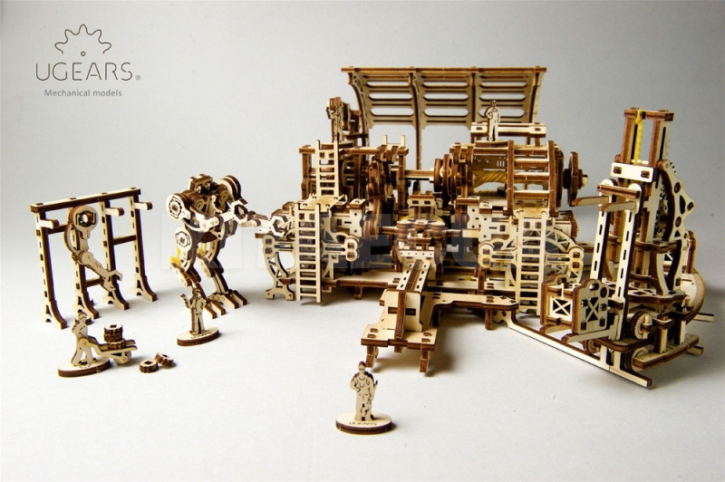 Механический город "Фабрика роботов" UGEARS (70039) - 4