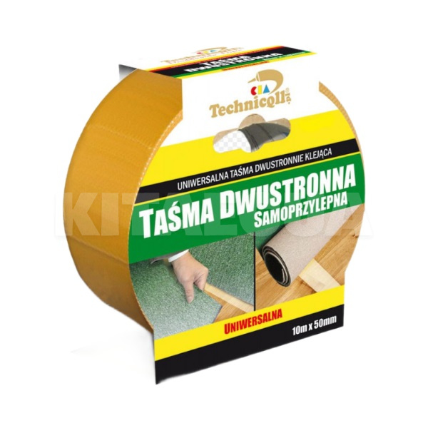 Двостороння клейка стрічка 10 м х 50 мм Technicqll (T-222)