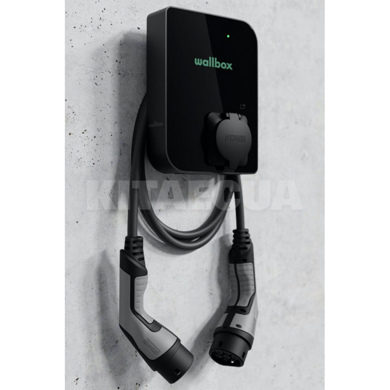 Зарядка для электромобиля Type 2 22 кВт 32А 3-фази Copper SB черная Wallbox (CPB1-S-2-4-8-002-B) - 5