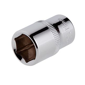 Головка торцевая 6-гранная 11мм 1/4" Cr-V Intertool