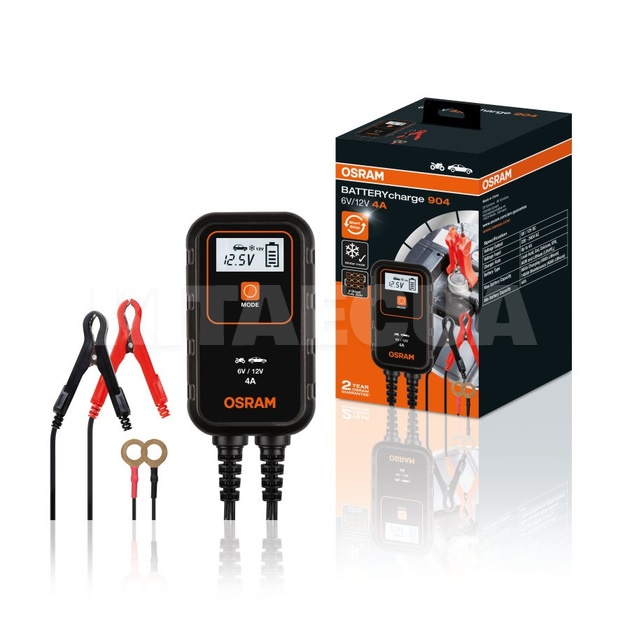 Зарядное устройство для аккумулятора 6В/12В 4А Osram (OEBCS904) - 3