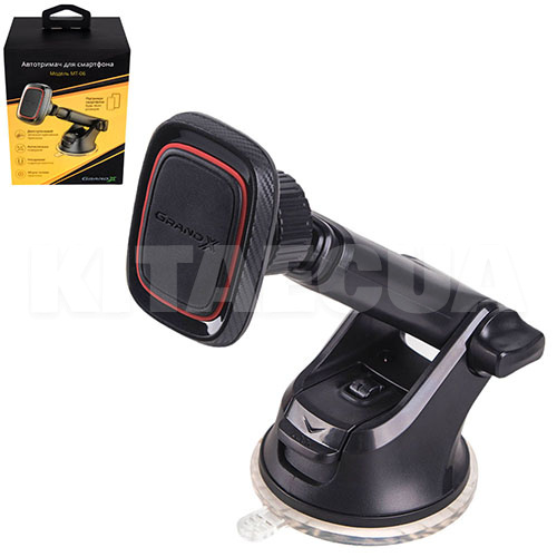 Держатель автомобильный магнит на присоске телескопический Grand-X (MT-06)