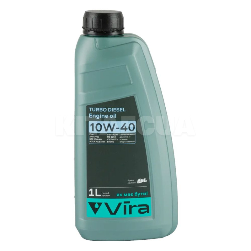 Масло моторне Напівсинтетичне 1л 10W-40 TURBO Diesel VIRA (VI0300)