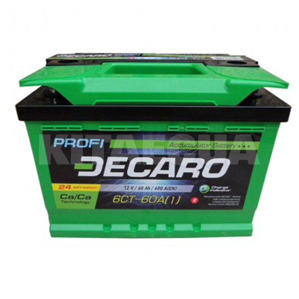 Автомобільний акумулятор Profi 60Ач 600А "+" справа DECARO (6СТ-60 (0 PRO)
