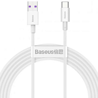 Кабель USB - Type-C PD66W Superior Series 2м белый BASEUS