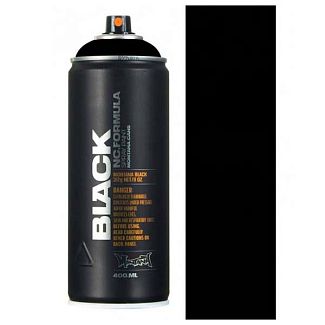 Краска черная 400мл матовая MONTANA