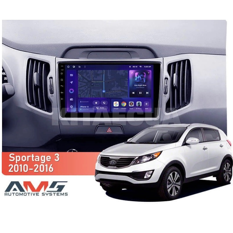 Штатная магнитола MOSS M3 4+32 ГБ 9" Kia Sportage 3 SL 2010-2016 (A) AMS (50080) - 2