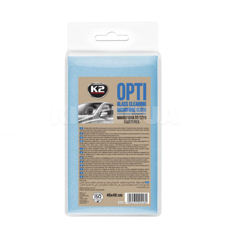 Мікрофібра для авто OPTI 40х40см для стекла K2 (M430)
