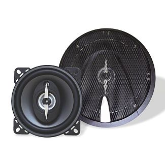 Динамики коаксиальные 3-х полосные 4" (10 см) 150 Вт черные (2 шт) AS-B403 SIGMA