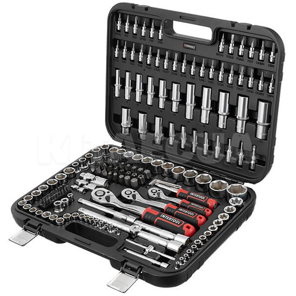 Набор инструментов 1/2" 1/4" 3/8" 171 предмет Intertool (ET-8171)