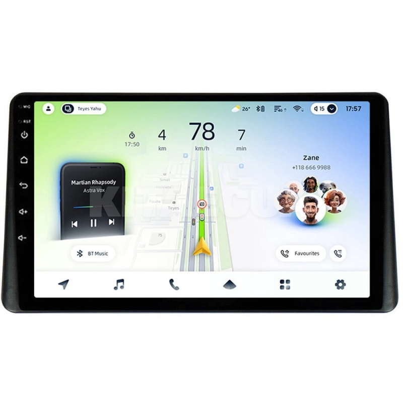 Штатна магнітола CC4L 4+64 Gb 9" Peugeot Partner Origin 2008-2012 Teyes (72716)