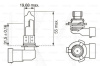 Галогенная лампа HB3 60W 12V Eco Bosch (BO 1987302807)