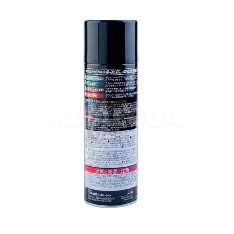 Очиститель (чернитель) шин 470мл 4-X Tire Cleaner антистатичный SOFT99 (02060) - 3