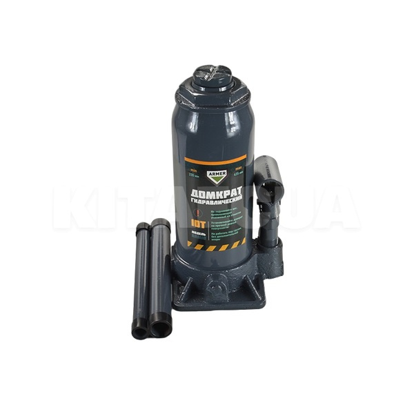Домкрат гидравлический бутылочный 10т (230-435мм) ARMER (ARM10)