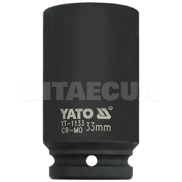Головка торцева ударна 6-гранна подовжена 33 мм 3/4" 90 мм YATO (YT-1133)