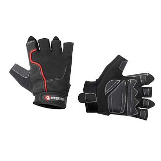 Перчатка без пальцев экокожа "amara" Intertool
