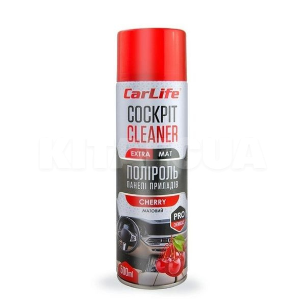 Полироль для пластика "вишня" 500мл cockpit cleaner extra mat CARLIFE (CF529)