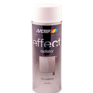 Краска белая 400мл матовая для бытовых радиаторов Deco Effect MOTIP