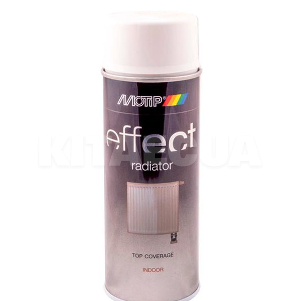 Краска белая 400мл матовая для бытовых радиаторов Deco Effect MOTIP (302702-Motip)