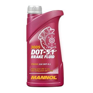 Гальмівна рідина 1л DOT5.1 Mannol