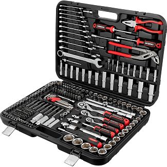 Набор инструментов 1/2" 1/4" 3/8" 233 предмета Intertool