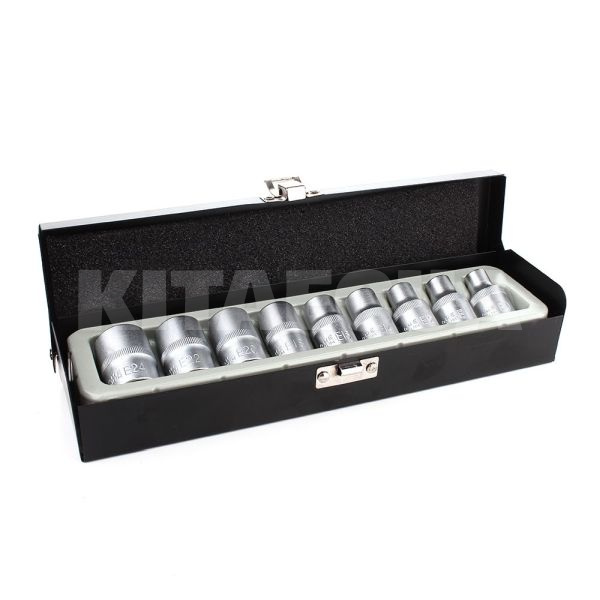 Набір торцевих головок TORX 1/2" 9 предметів E10-E24 Intertool (ET-6014) - 2