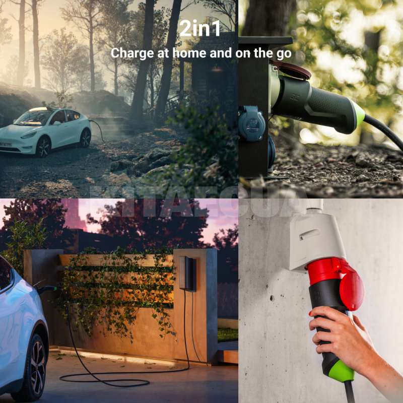 Зарядка для електромобіля Type 2 11 кВт 16А 3-фази GC Habu EV Green Cell (EVGC01) - 6