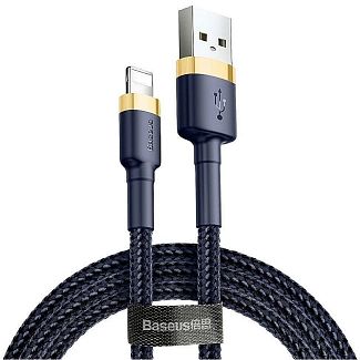 Кабель USB - Lightning 1.5A Cafule 2м золотой/синий BASEUS
