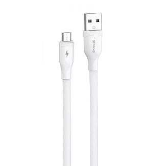 Кабель USB Micro USB 2.4A 1м Flat Out белый PROOVE