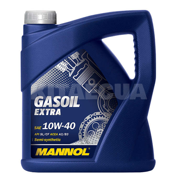 Масло моторне напівсинтетичне 4л 10W-40 Gasoil Extra Mannol (MN7508-4) - 2