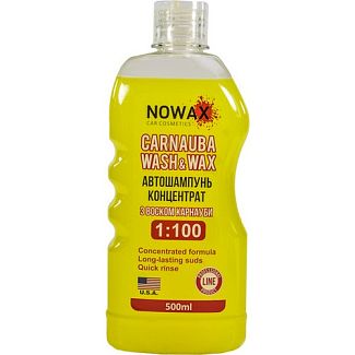 Автошампунь Carnauba Wash&Wax 500мл концентрат з воском NOWAX