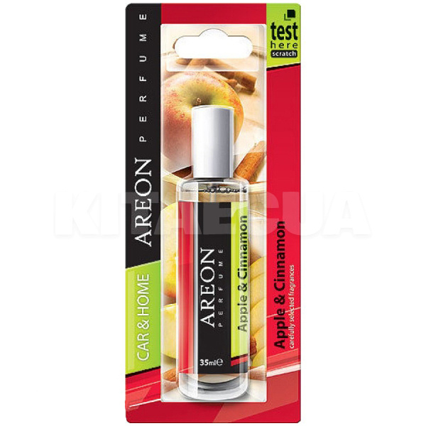Ароматизатор "яблоко и корица" 35мл Parfume SPREY Apple&Cinnamon с пластинкой AREON (APC03)
