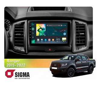 Штатна магнітола X9464 4+64 ГБ 9" FORD Ranger P703 2015-2022 (A) SIGMA4car