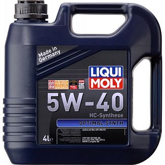 Масло моторное синтетическое 4л 5W-40 Optimal Synth LIQUI MOLY