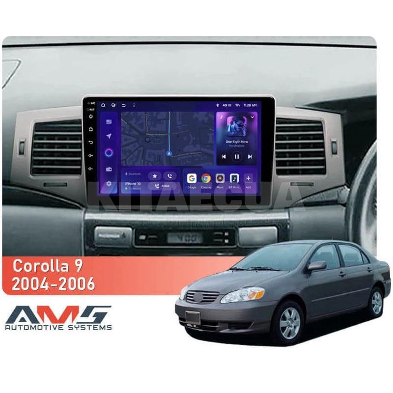 Штатная магнитола MOSS M3 4+32 ГБ 9" Toyota Corolla 9 E120 2004-2006 AMS (50694) - 2