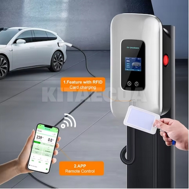 Зарядка для электромобиля GB/T AC 7.4 кВт 32А 1-фаза Wi-Fi ADPOW (EV7-32-1PH-GB/T-CS-W) - 2