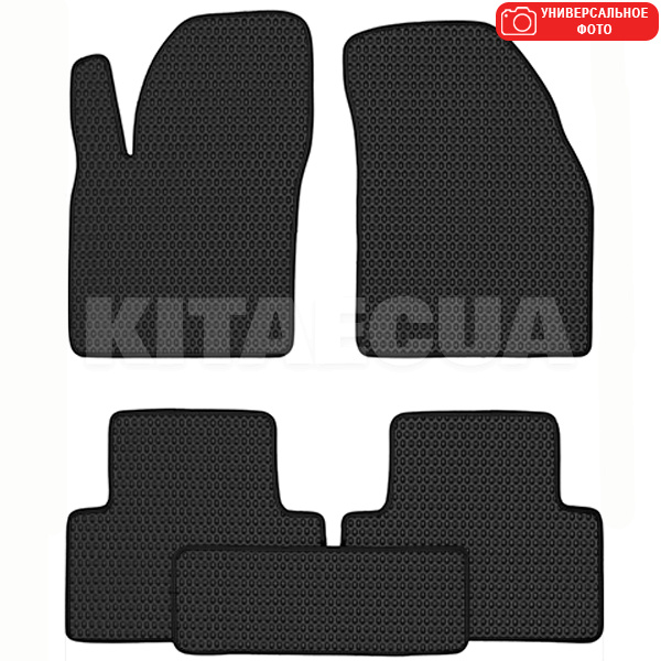 EVA коврики в салон Volkswagen Tiguan (2015-н.в.) черные BONCAR (VW-51-BLK-BLK)