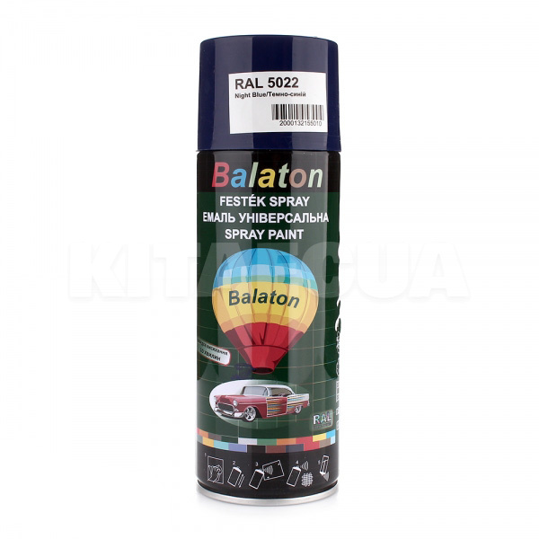 Краска универсальная глянцевая 400мл темно-синяя BALATON (RAL5022-Balaton)