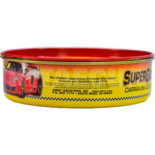 Полірувальна паста з воском 230г Carnauba Car Wax Super Gold ABRO (PW-400) - 2
