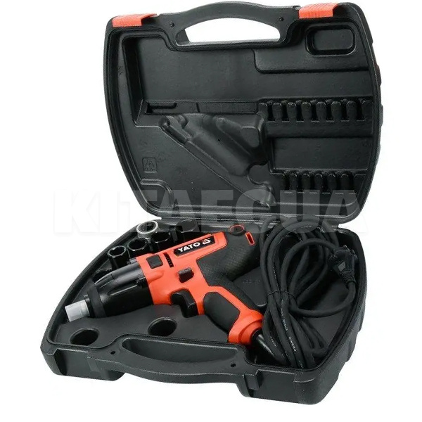 Гайковерт сетевой ударный 450 Вт 0-3300 об/мин YATO (YT-82020) - 3