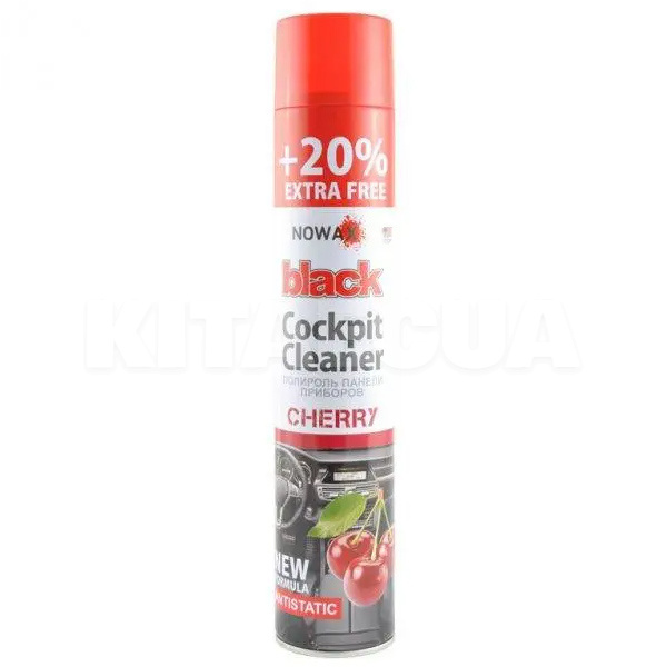Поліроль для пластику "вишня" 750мол Cherry Black Cockpit Cleaner NOWAX (NX00707)