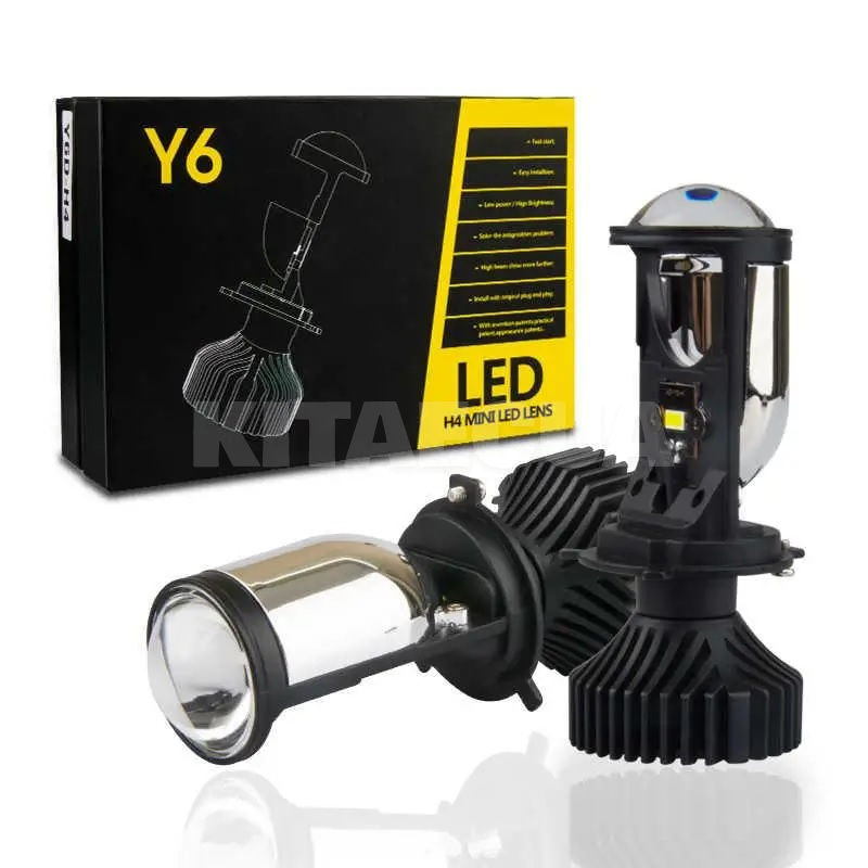 LED лінзи в фари H4 25/35W 6000K HeadLight (00-00017481) - 4