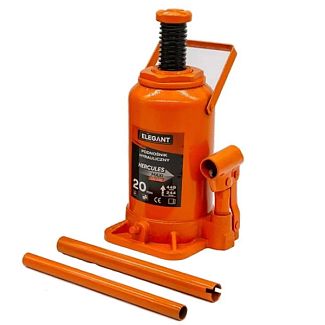 Домкрат гідравлічний пляшковий до 20т (244мм-449мм) EL 330 020 ELEGANT