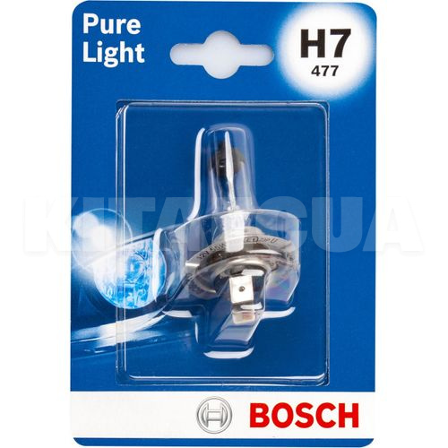 Галогенна лампа H7 12V 55W Pure Light блістер Bosch (BO 1987301012-BOSCH) - 2