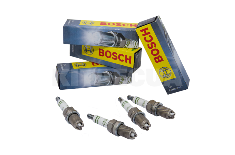 Свічки запалювання комплект (3 контакту) Bosch на CHERY M11 (A11-3707110BA) - 7